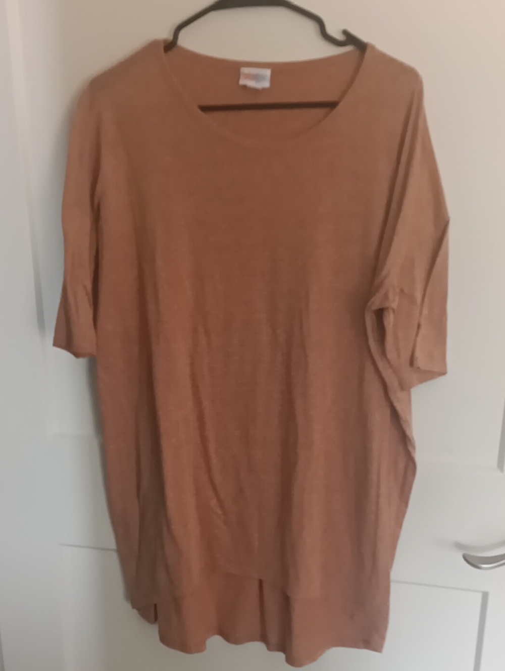 LULAROE Women's Short Sleeve Tee in Warm Tan